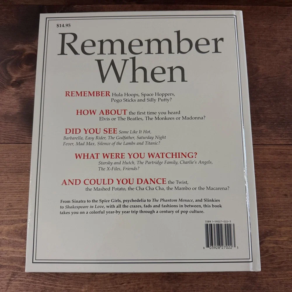 Remember When The Twentieth Century n Pictures Dan Epstein Hardcover Pop Culture
